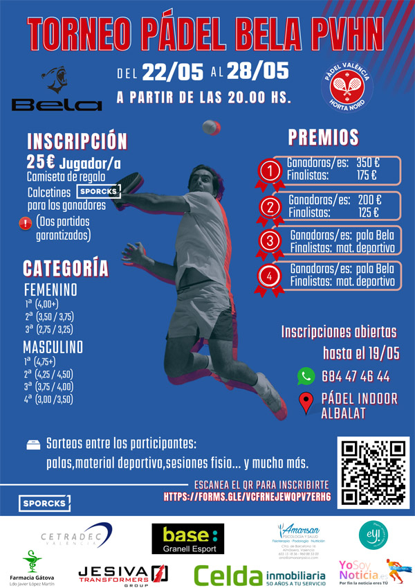 Torneo de pádel BELA PVHN